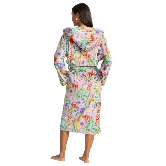 Johnny Was Carly Daphne Pj Set Long Floral Home Lounge Sleepwear Purple 2 pc NEW - Picture 7 of 7